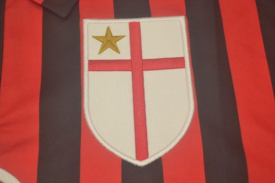 Shirt Logo, AC Milan 1999-2000 Home Centenary Short-Sleeve Kit