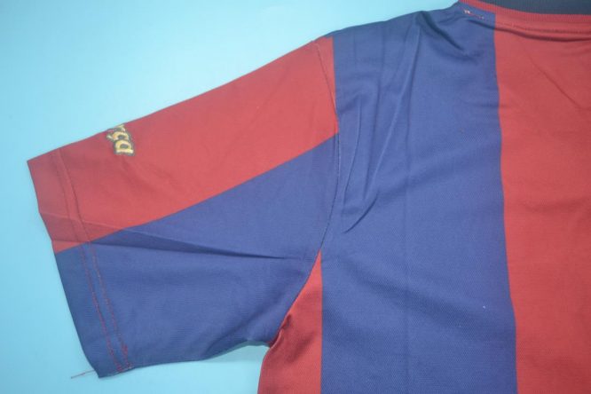 Shirt Sleeve Back, Barcelona 1998-1999 Home Short-Sleeve