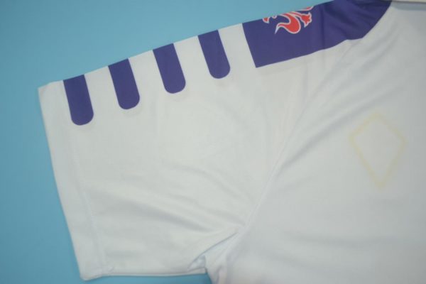 Shirt Sleeve, Fiorentina 1998-1999 Away White Short-Sleeve