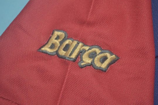 Shirt Sleeve Barca Emblem, Barcelona 1998-1999 Home Short-Sleeve