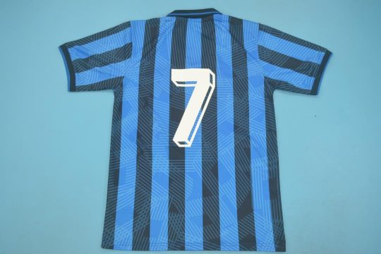#7 Nameset, Atalanta 1991-1992 Home Short-Sleeve