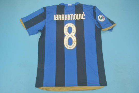 Ibrahimovic Nameset, Inter Milan 2008-2009 Home Short-Sleeve Kit