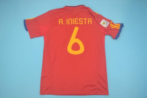 Iniesta Nameset, Spain 2010 Home Short-Sleeve