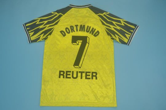 Reuter Nameset, Borussia Dortmund 1994-1995 Home Short-Sleeve Kit