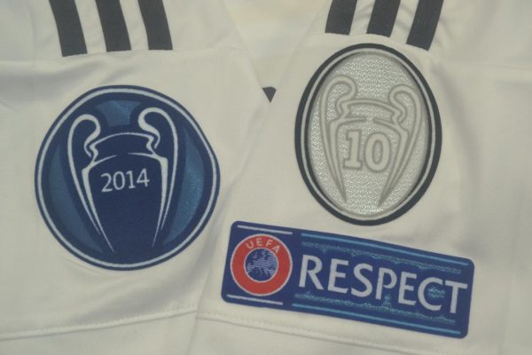 UCL Patches, Real Madrid 2014-2015 Home Short-Sleeve Kit