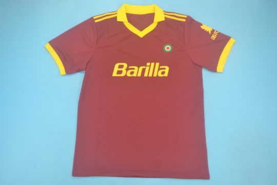 Shirt Front, AS Roma 1991-1992 Home Short-Sleeve Kit