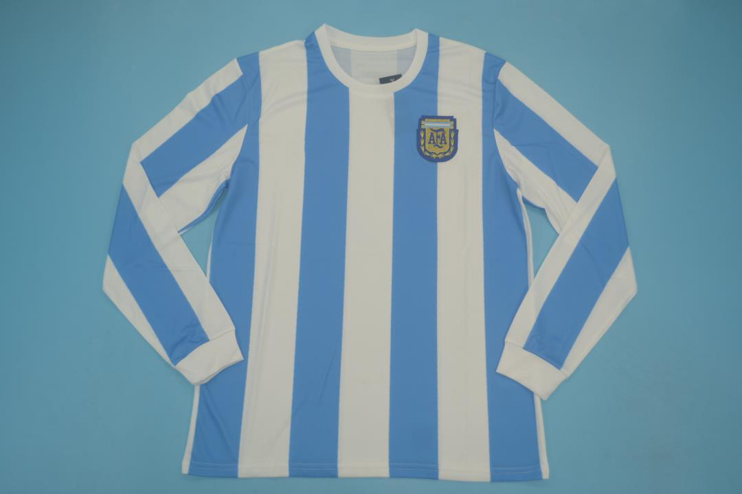 Argentina 1986 Home Long-Sleeve Retro Shirt [Free Shipping]