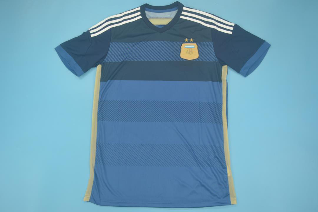 Retro 2014 Argentina Away Soccer Jersey