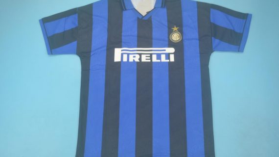 Shirt Front, Inter Milan 1995-1996 Home Short-Sleeve Kit