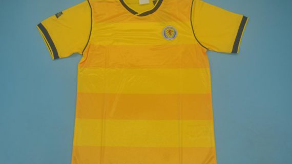 Shirt Front, Scotland 1986 Away Short-Sleeve Kit