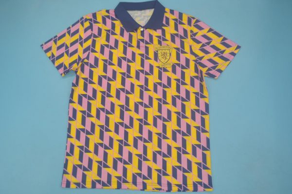 Shirt Front, Scotland 1988-1989 Third Short-Sleeve Kit