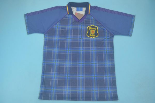 scotland tartan football shirt