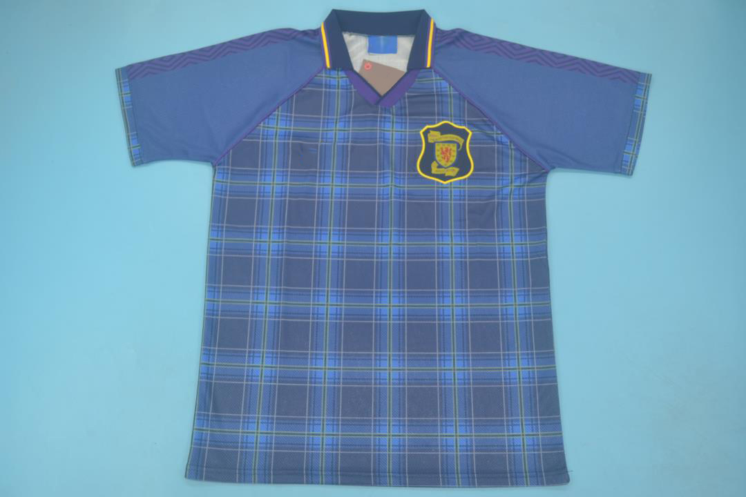 scotland football shirt tartan