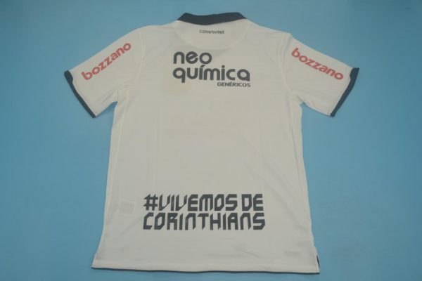Shirt Back Blank, Corinthians 2010-2011 Home Short-Sleeve Kit