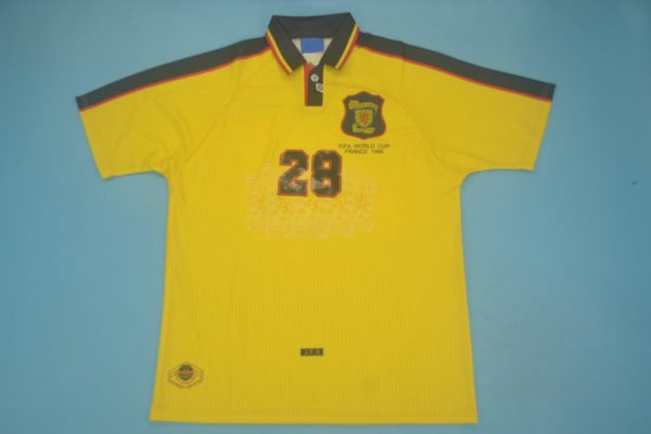 #28 Nameset Front, Scotland 1996-1998 Away Short-Sleeve Kit