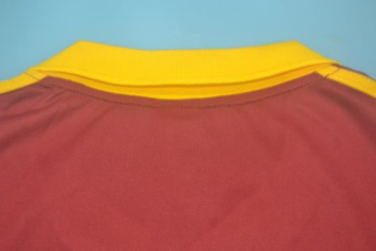 Shirt Collar Back, AS Roma 1991-1992 Home Short-Sleeve Kit
