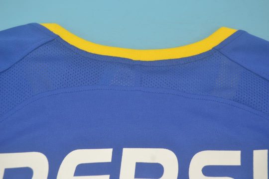 Shirt Collar Back, Boca Juniors 2003-2004 Home Long-Sleeve Kit