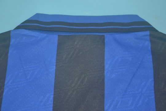 Shirt Collar Back, Inter Milan 1995-1996 Home Short-Sleeve Kit