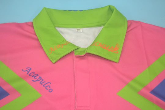 Shirt Collar Front, Mexico 1994 Goalkeeper Away Short-Sleeve Kit