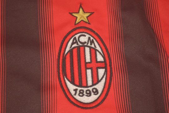 Shirt AC Milan Emblem, AC Milan 2004-2005 Home Short-Sleeve Kit