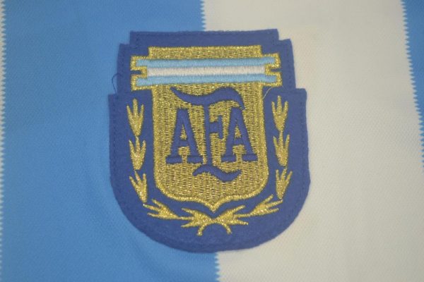 Shirt Argentina Logo, Argentina 1986 Home Long-Sleeve Kit, Argentina 1986 Home Long-Sleeve Kit