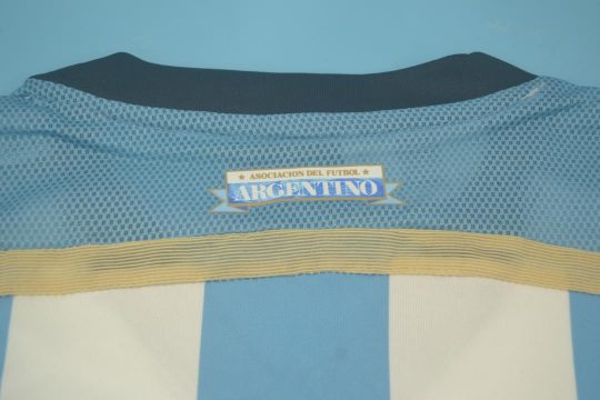 Shirt Collar Back, Argentina 2014 Home Short-Sleeve Kit
