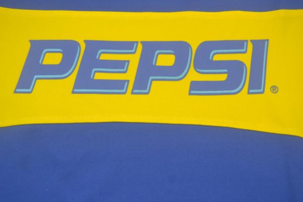 Shirt Pepsi Emblem, Boca Juniors 2003-2004 Home Long-Sleeve Kit