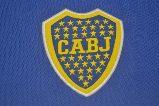 Shirt Boca Juniors Logo, Boca Juniors 2003-2004 Home Short-Sleeve Kit
