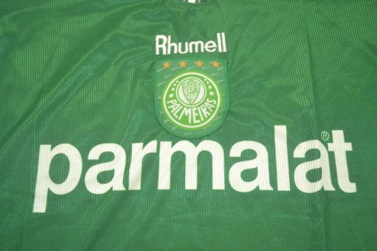 Shirt Parmalat Logo, Palmeiras 1999 Home Short-Sleeve Kit