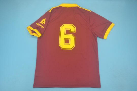 #6 Nameset, AS Roma 1991-1992 Home Short-Sleeve Kit