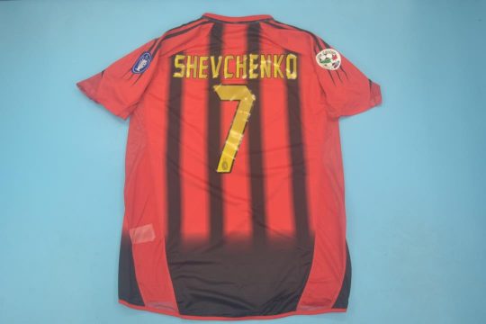 Shevchenko Nameset, AC Milan 2004-2005 Home Short-Sleeve Kit