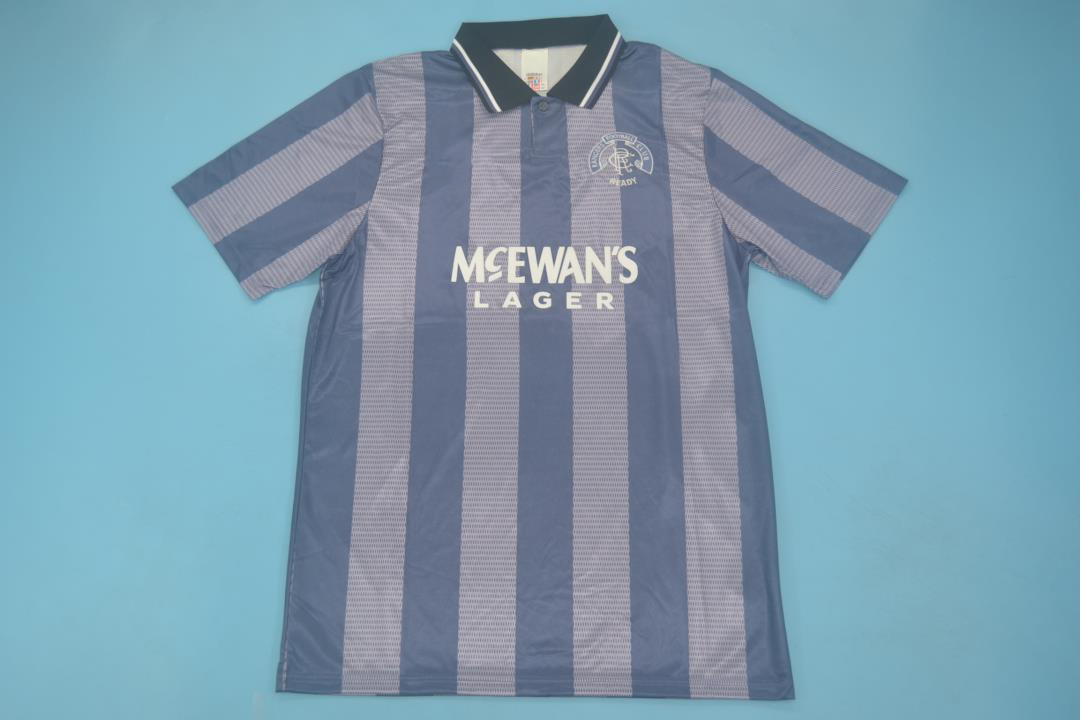 Rangers FC Adidas 1994 retro soccer purple away Jersey. Laudrup