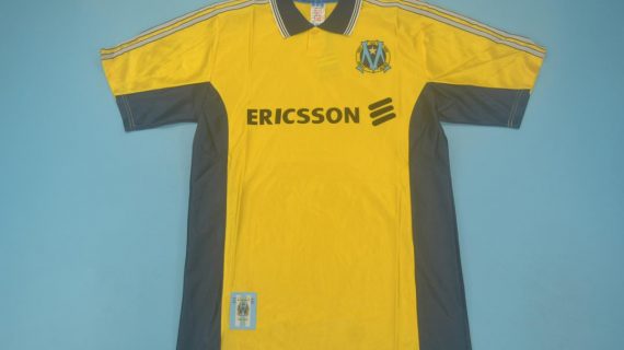 Shirt Front, Olympique Marseille 1998-1999 Third Yellow Short-Sleeve