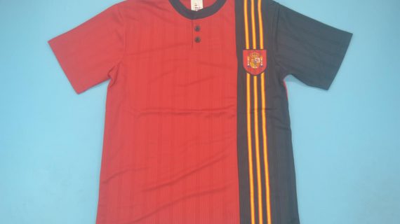 Shirt Front, Spain 1996 Home Short-Sleeve Kit