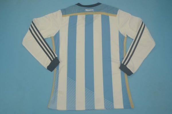 Shirt Back Blank, Argentina 2014 Home Long-Sleeve Kit