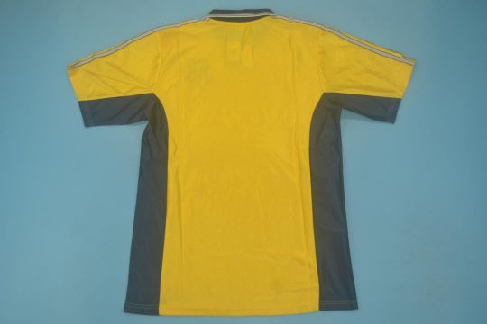 Shirt Back Blank, Olympique Marseille 1998-1999 Third Yellow Short-Sleeve