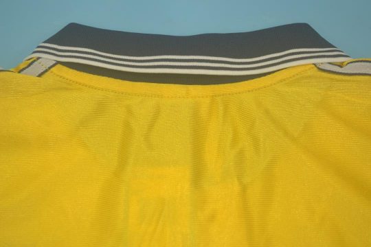 Shirt Back Blank, Olympique Marseille 1998-1999 Third Yellow Short-Sleeve