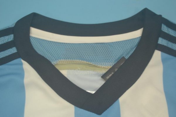 Shirt Collar Front, Argentina 2014 Home Long-Sleeve Kit