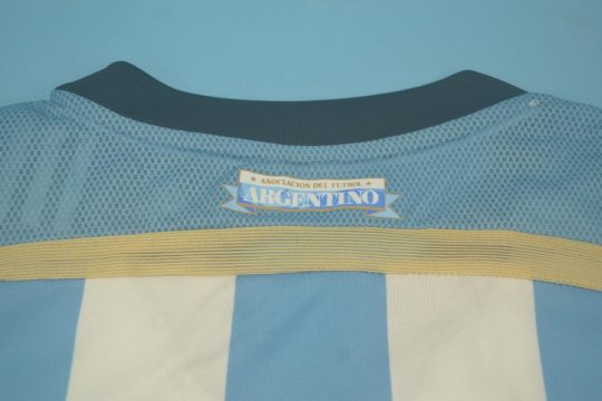 Shirt Collar Back, Argentina 2014 Home Long-Sleeve Kit