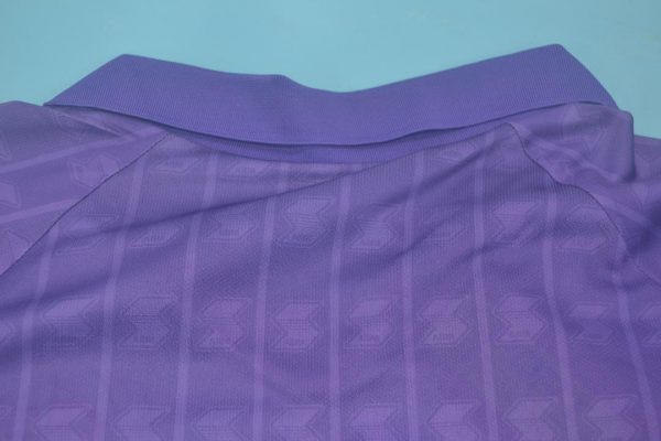 Shirt Collar Back, Fiorentina 1989-1990 Home Short-Sleeve Kit