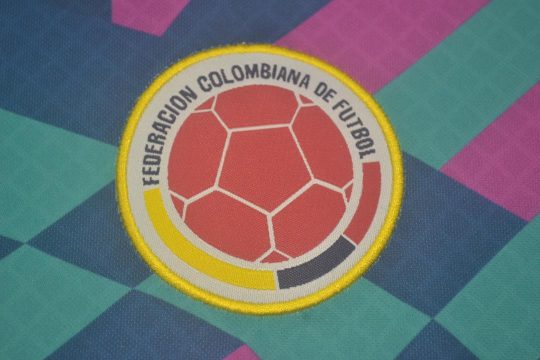 Shirt Colombia Logo, Colombia 1995 Home Goalkeeper Higuita Short-Sleeve Kit