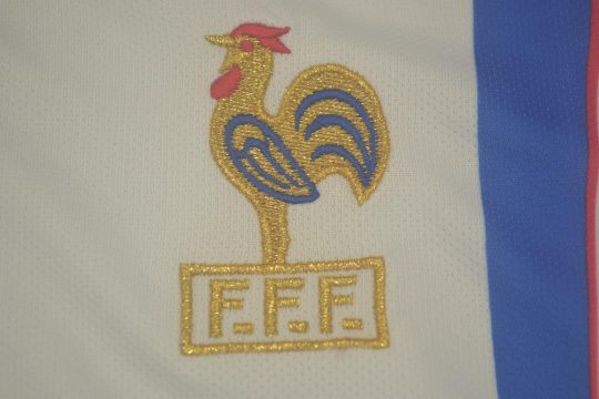 Shirt France Logo, France 1996 Away White Short-Sleeve Kit