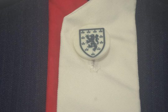 Shirt Collar Detail, Scotland 1996-1998 Home Short-Sleeve Kit