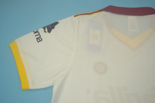 Shirt Sleeve, AS Roma 1991-1992 Away White Short-Sleeve Kit