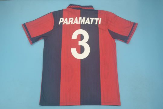 Paramatti Nameset, Bologna 1995-1996 Home Short-Sleeve Kit
