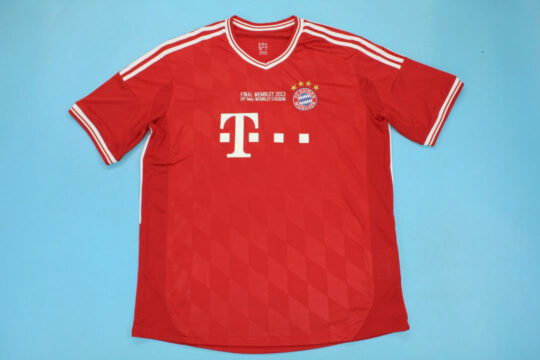 Shirt Front, Bayern Munich 2012-2013 Home UCL Final Edition Short-Sleeve Kit