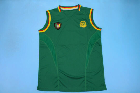 Shirt Front, Cameroon 2002 Home Short-Sleeve Sleeveless Kit