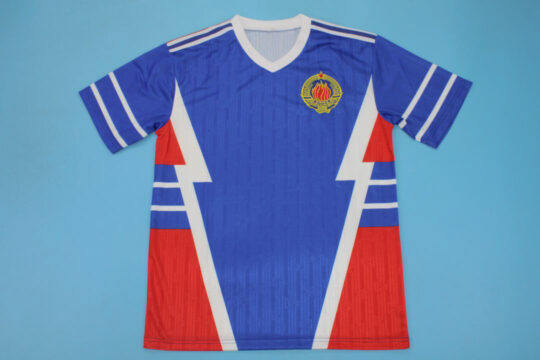 Shirt Front, Yugoslavia Serbia Montenegro 1990 Home Short-Sleeve Kit
