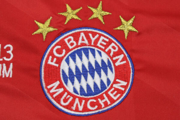 Shirt Bayern Logo, Bayern Munich 2012-2013 Home UCL Final Edition Short-Sleeve Kit