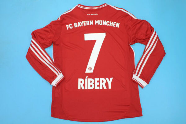 Ribery Nameset, Bayern Munich 2012-2013 Home UCL Final Edition Long-Sleeve Kit